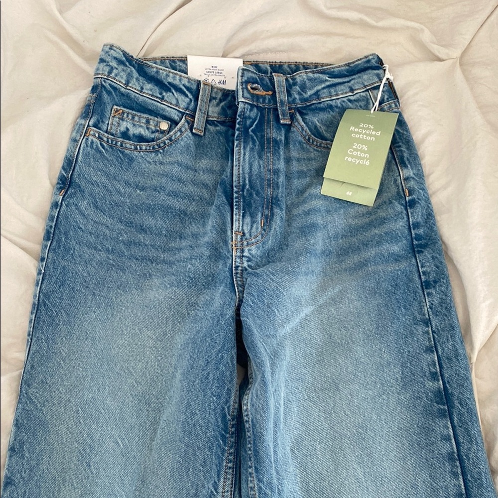 H&M Blue Flare & Wide Leg Jeans